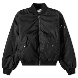 New Arrival Men's Boxy Fit Black Bomber <b>Jacket</b> Oversized <b>Padded</b> 100% Polyester <b>Waterproof</b> Quick Dry and Breathable - Product Image 3
