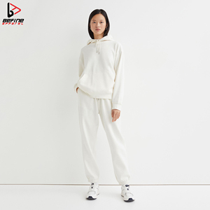 2023 femmes hiver tenues à manches longues sweats à capuche pantalons coton Jogging costumes 2024 écologique deux pièces survêtement pour les femmes - Product Image 3