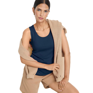 Débardeur uni pour femme, matière douce et légère, sans manches, vêtement pour le fitness, l'entraînement et un usage décontracté - Product Image 2
