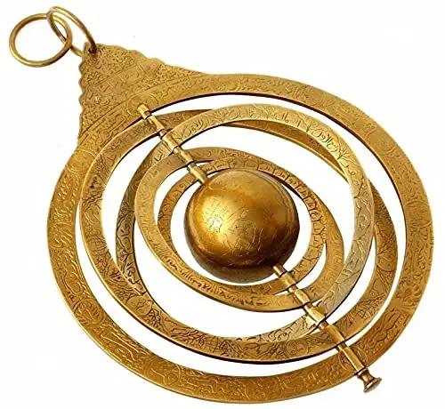 Astrolabe de latón antiguo, Estrella Vintage hecha a mano, navegación del globo árabe, astrología, decoración del hogar, mesa de escuela de oficina, regalo