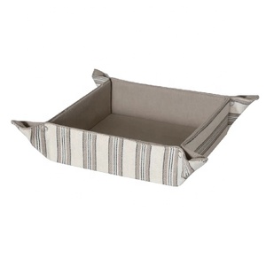 GOTS Counter Top Organizer Desktop Decor Bread <b>Basket</b> Small Cotton Woven Cloth Kitchen Storage <b>Baskets</b> Units for <b>Eggs</b> and Breads - Product Image 4