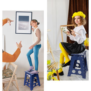 Uso quotidiano domestico sgabello pieghevole all'ingrosso sgabello pieghevole in plastica pieghevole per adulti - Product Image 4