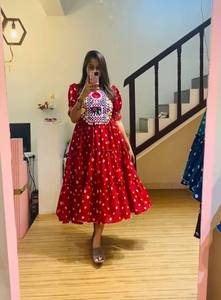 ชุด Anarkali ผ้าไหมหนักพิมพ์ลาย badhani จากแบรนด์ล่าสุด - Product Image 5
