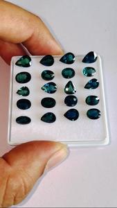 ไพลินสีน้ำเงินอัญมณีธรรมชาติที่เจียระไนและขัดเงาอย่างดีมีสีและความมันวาวที่เหมาะสมในรูปทรงและขนาดต่างๆ - Product Image 3