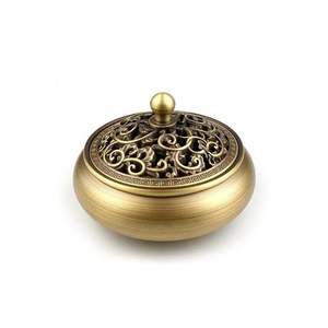 Vente chaude citrouille brûleur d'encens or superbe vente en laiton porte-parfum Table brûleur d'encens décoratif pour mariage - Product Image 5