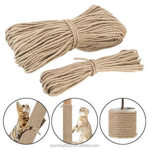 Corde de chanvre naturelle de 6mm Corde de sisal torsadée décorative tressée colorée - Product Image 6
