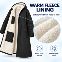 Robe de plage imperméable personnalisée à capuche, poncho de surf pour la natation et le paddleboard, approvisionnement en gros
