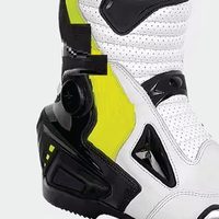 Chaussures en cuir pour moto homme 2026 – Bottes de course noires en cuir pour garçons, équipement de tourisme pour pilotes, vêtements en cuir pour la course automobile