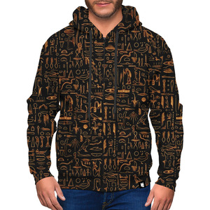 Sweat-shirt zippé à capuche unisexe en polaire de haute qualité, taille personnalisée, sublimation de logo personnalisé, vêtements d'hiver écologiques à séchage rapide - Product Image 6