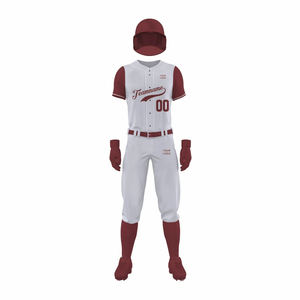 Maillot et pantalon de baseball pour hommes conception personnalisée col en V ensemble d'uniformes d'équipe nouveau style d'uniformes de baseball confortables - Product Image 2