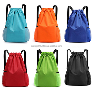 Sac à dos à cordon de serrage imperméable de grande capacité avec logo personnalisé, sac de sport unisexe pour l'entraînement physique, sac de voyage pour étudiants - Product Image 1