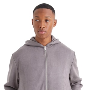 Nueva Llegada Hombres Personalización Drop Shoulder Zipper Hoodies 100% Algodón Manga Larga Top Alta Calidad Unisex Hecho En Pakistán - Product Image 3