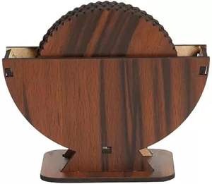 Juego de 6 Posavasos de Madera de Acacia Hechos a Mano, Posavasos de Madera Natural de Alta Calidad para el Hogar, Hotel o Restaurante - Product Image 4