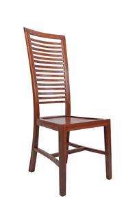 Silla de Comedor Moderna SOLOBEAT con Respaldo de Listones de Madera Maciza, Ecológica, para Restaurante, Villa y Sala de Estar - Product Image 4