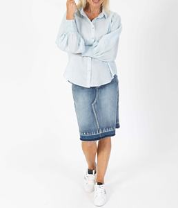 Blusa de Algodón Transpirable Antiarrugas Ecológica de Verano para Mujer, Camisa Vintage de Manga Larga, Oferta, Tops Casuales de Tallas Grandes - Product Image 5