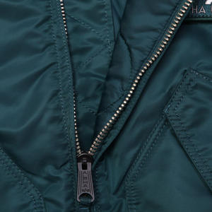 Veste décontractée coupe-vent automne-hiver personnalisée 2025 pour hommes, manteau à manches longues, bombardier d'automne avec décoration brodée, traitement brut - Product Image 4