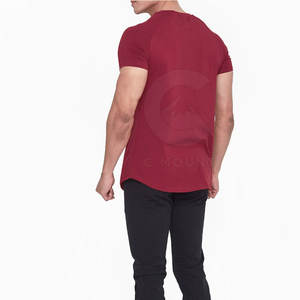 Vêtements de sport personnalisés pour hommes, T-shirt ample à manches courtes et coupe ajustée d'été à motif uni - Product Image 2