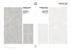 Carreaux sans fin en porcelaine brillante 600x1200 Grand format 24x48 Carreaux de mur et de sol polis de qualité supérieure Collection d'exportation moderne durable - Product Image 2