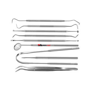 Kit per l'igiene dentale in acciaio inossidabile di alta qualità per la cura orale strumenti per la pulizia dei denti con segno chirurgico (CE approvato) - Product Image 3