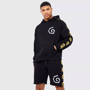 2025 nouveau sweat à capuche impression bouffante personnalisé 3D mousse poids lourd polaire sweat ourlet brut recadrée grande taille vêtements d'hiver jusqu'à 6XL - Product Image 1