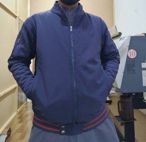 Factory Direct Dropship Industry OEM Vintage <b>Mens</b> Bomber Jacket Winter <b>Fleece</b> Varsity Jacket with Embroidered Baseball Letterman - Product Image 4