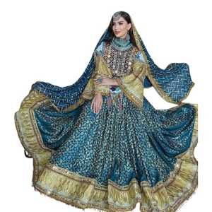 Robe Kuchi traditionnelle afghane pour femmes, manches longues, longueur totale, qualité supérieure, appliques, style vintage, designs personnalisés pour - Product Image 1