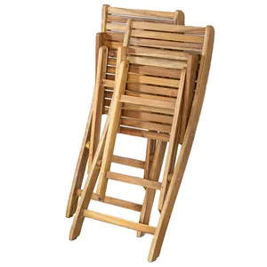 Terrace Outdoor Furniture Outdoor Furnishings Folding Chair New Trend Factory Price Home Garden Wood Made In Vietnam