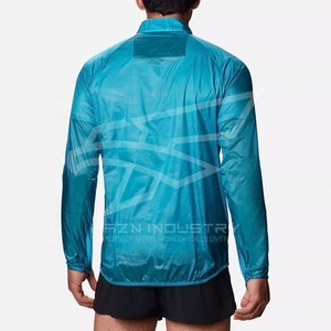 Chaqueta cortavientos ligera de manga larga con cremallera para hombre para primavera y otoño, chaquetas transpirables de diseño personalizado para hombre - Product Image 1