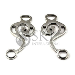 La mejor calidad de acero inoxidable Hackamore Shanks Venta al por mayor Venta caliente Equitación Bitless Western Bits OEM ODM Productos ecuestres - Product Image 2