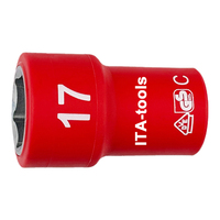 Juego de Llaves de Tubo de Acero al Cromo Vanadio Aisladas VDE-GS de 1000 V, Métricas de 3/8'', 19 Piezas, Herramientas de Electricista Manuales OEM