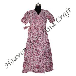 Kimono de algodón con estampado Floral hecho a mano para mujer, albornoz Hippie bohemio largo, vestido Kimono, Tops, vestido étnico Floral - Product Image 4
