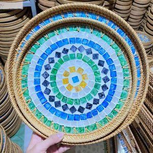 Natural Rattan <b>Trays</b> In Various Designs And Sizes For Spa Hotel And Resort Use Vietnam - Product Image 1