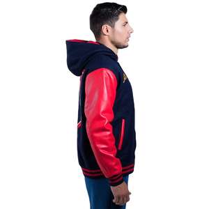Venta al por mayor de los hombres de estilo de béisbol clásico chaqueta de invierno de manga larga Vintage College personalizado Letterman Varsity 100% lana servicio OEM - Product Image 2