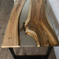 Well Nouvelle arrivée Table à manger en résine époxy et en bois personnalisée et collection de meubles en bois et magasin de meubles de salle à manger