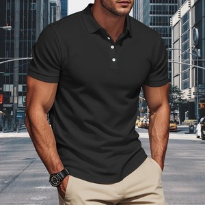Directo de fábrica, personalizado, para hombre, para camiseta Polo, alta calidad, transpirable, 100% algodón, de talla grande, patrón sólido, diseño liso personalizado - Product Image 4