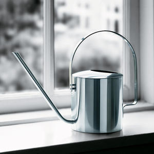 Regadera de jardín hecha a mano personalizada, bote de agua de Metal galvanizado, color negro mate - Product Image 2