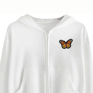 Jersey liso informal de manga larga para mujer de talla estadounidense personalizada, sudadera holgada ligera con bolsillo para correr en invierno - Product Image 4