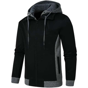 Top Selling Premium Quality Men's 450gsm Cotton Hoodie Breathable Stylish Zipper Hoodies <b>Beaded</b> Technique 100%Cotton Fashionable - Product Image 3