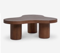 Table basse gigogne moderne de qualité supérieure, élégante et unique, plateau en bois massif, écologique, durable, personnalisable, portable, facile à nettoyer
