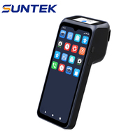 Terminal de point de vente portable Android 16, lecteur de code QR NFC, imprimante thermique de reçus 58 mm, Bluetooth 4G WiFi SUNTEK SM6