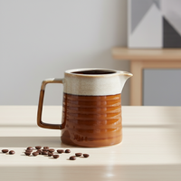 Nouvelle conception très vendue, style européen, ensemble cafetière et filtre à café en porcelaine durable 3460808Csetl-0.4 pour l'exportation
