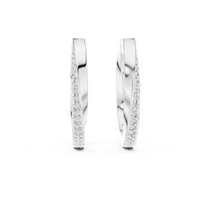 ต่างหูทรงกลมเพชรทรงกลมสำหรับผู้หญิง สวมใส่ในออฟฟิศ ทองคำ 14K สีเหลือง ดีไซน์เรียบหรู หรูหรา ได้รับการรับรอง ใส่ได้ทุกวัน สง่างาม สวยงาม - Product Image 4