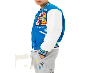 Chaquetas Varsity de Moda al por Mayor, Bordado Personalizado, Chaquetas Varsity de Cuero, Chaquetas Varsity de Béisbol, Chaquetas Varsity de Alta Calidad - Product Image 4