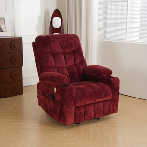 Moderner Elektrischer Medizinischer Aufstehsessel mit Massagefunktion, Getränkehalter und Holzrahmen für Senioren - Product Image 2