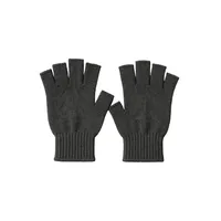 Gants en coton tricotés à demi-doigts