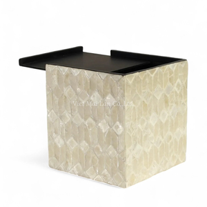 Caja de Pañuelos Decorativa Hecha a Mano con Incrustaciones de Nácar para Proyectos Hoteleros - Product Image 3