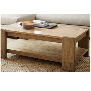 Dessus en bois décoratif fait à la main, canapé de chambre à coucher, Table basse arrondie pour la décoration intérieure du salon - Product Image 1