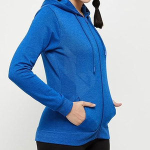 Sudaderas con Capucha y Cremallera para Mujer, Estilo Urbano, Ropa Casual para Invierno, Transpirable, de Poliéster/Algodón, OEM ODM - Product Image 3