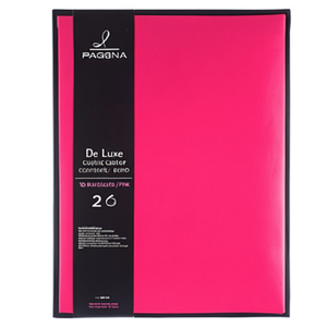 PAGNA De Luxe Signature <b>Folder</b> DIN <b>A4</b> Plastic Black/Pink 10 Compartment File <b>Folder</b> - Product Image 3