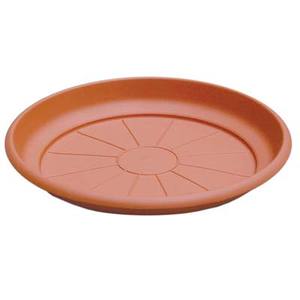 SOUCOUPE RONDE ERICA ICS PP TERRACOTTA POUR VASE CM 16 - Product Image 1